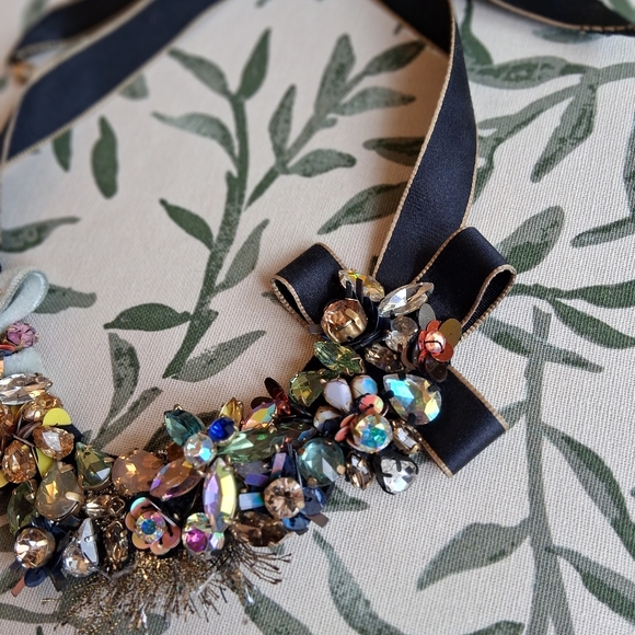 J.Crew Funfetti Mixed Media Ribbon Necklace - Picture 4 of 7